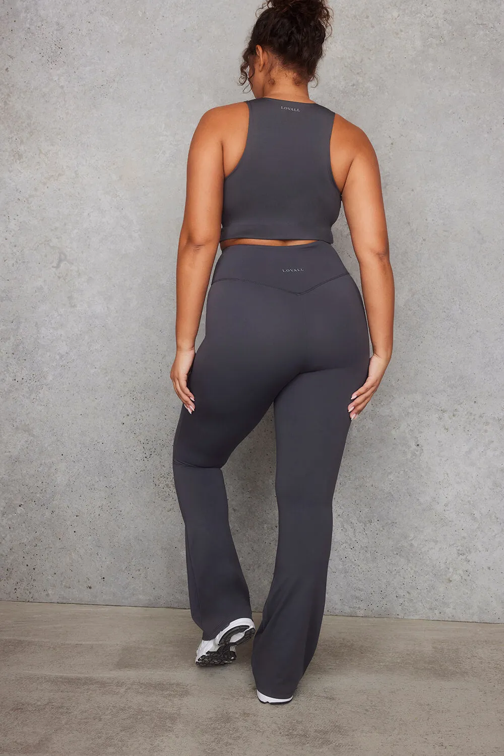 Curve Empower Flare Leggings - Graphite sold by LOVALL product image thumbnail 2