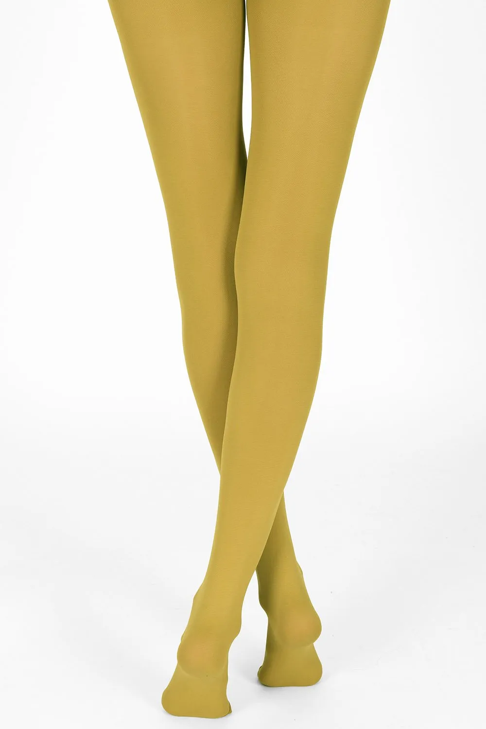 100 Denier Tights - Mustard sold by LOVALL product image thumbnail 2
