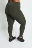Curve Focus High Waisted Sports Leggings - Olive Green sold by LOVALL