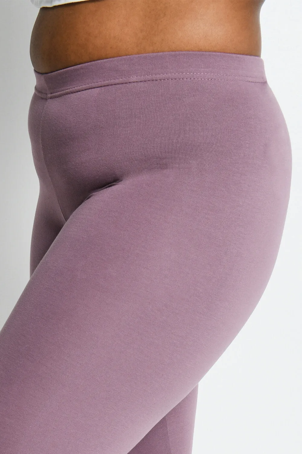 Curve Everyday Cropped Leggings - Elderberry Purple sold by LOVALL product image thumbnail 4