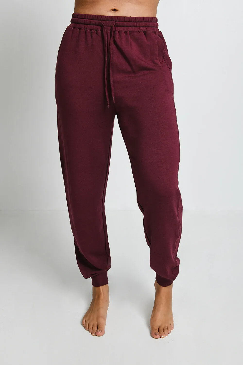Luxe Lounge Jogger - Dark Cherry sold by LOVALL product image thumbnail 2
