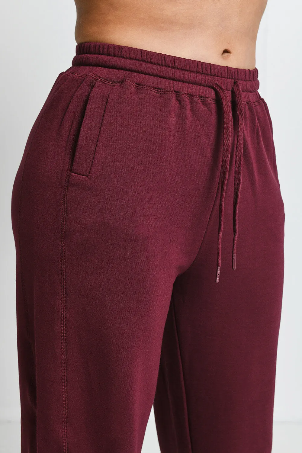 Luxe Lounge Jogger - Dark Cherry sold by LOVALL product image thumbnail 5