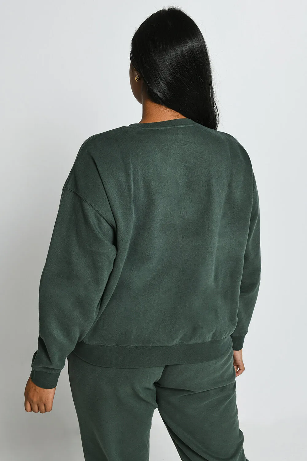 Curve Everyday Comfy Sweatshirt - Forest Green sold by LOVALL product image thumbnail 3