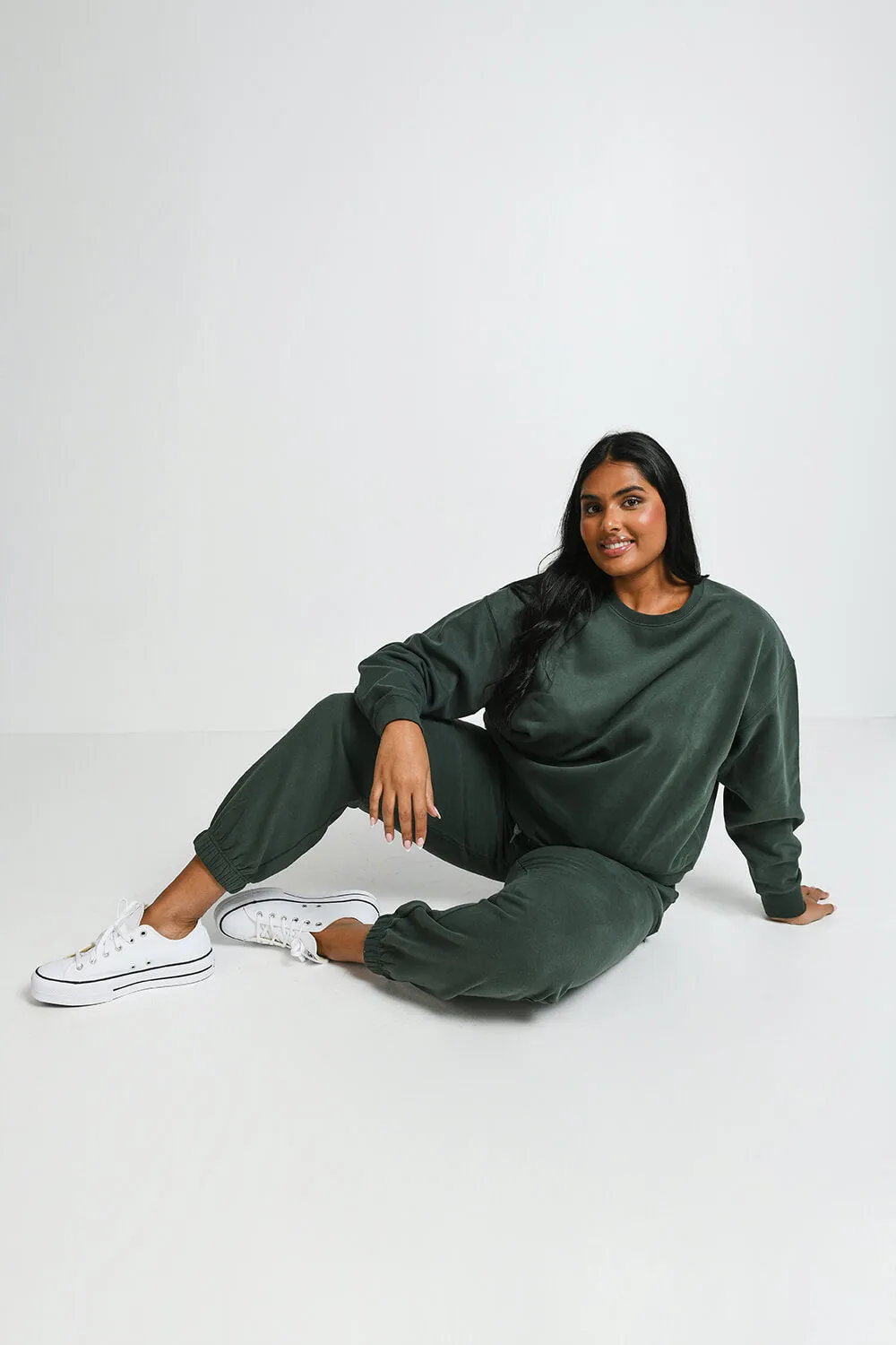 Curve Everyday Comfy Sweatshirt - Forest Green sold by LOVALL product image thumbnail 5