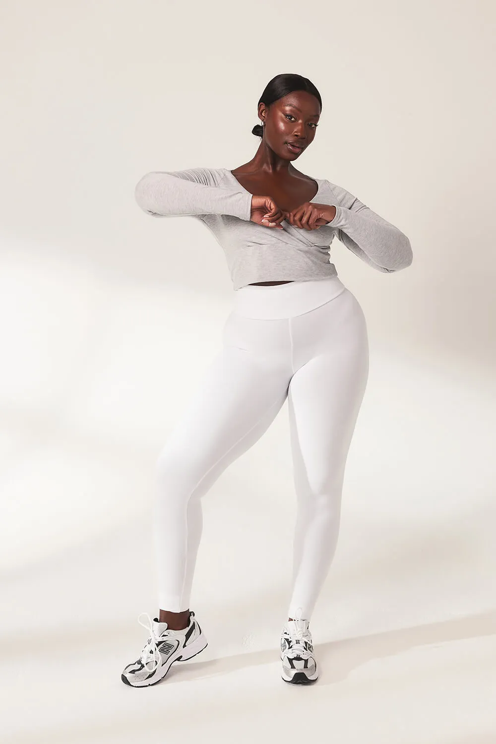 Lightweight Everyday High Waisted Leggings - White sold by LOVALL