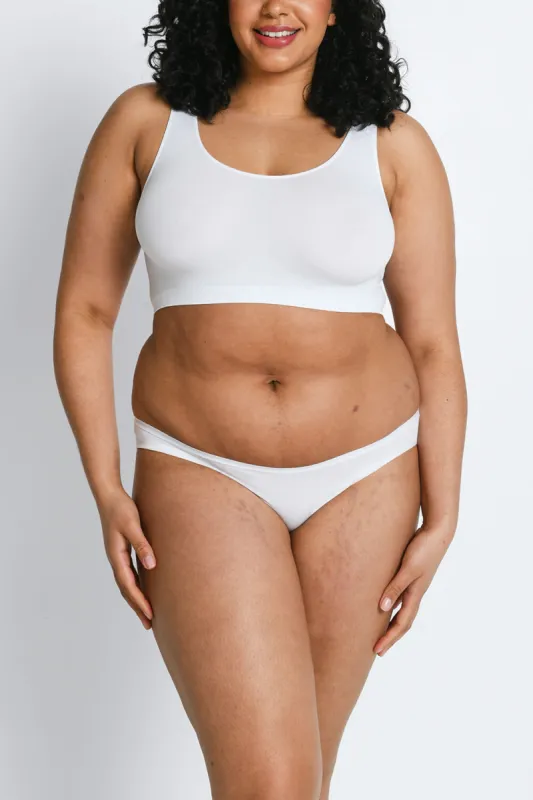 Curve Cotton Bikini Knickers 3 Pack - White sold by LOVALL