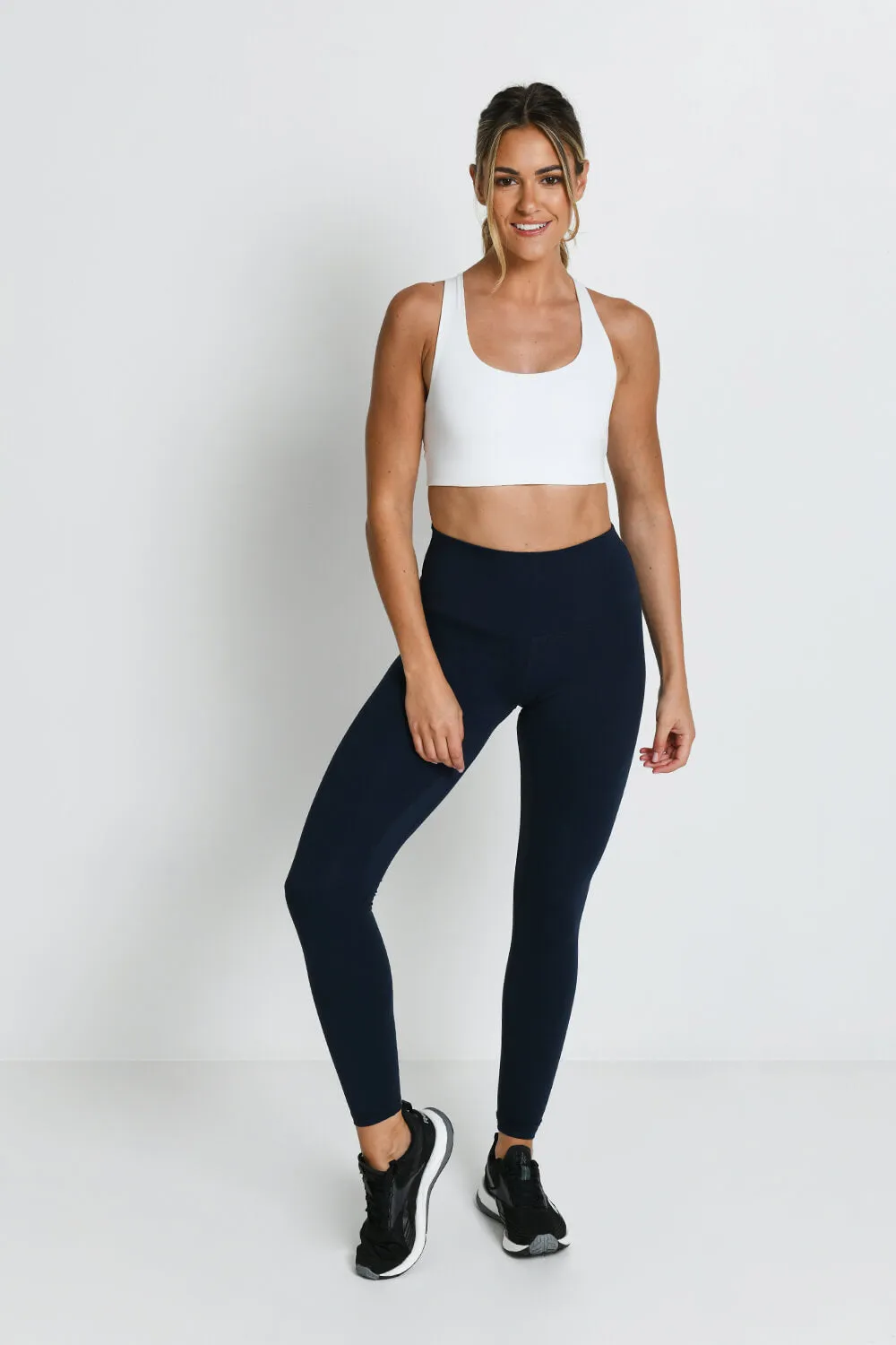 Revitalise High Waisted Leggings - Navy Blue sold by LOVALL