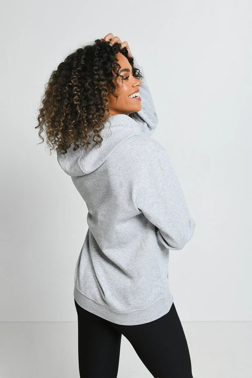 Everyday Pullover Hoodie - Light Grey Marl sold by LOVALL product image thumbnail 3
