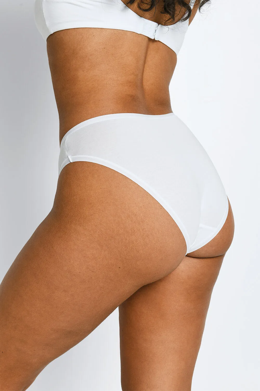 Cotton High Leg Knickers 3 Pack - White sold by LOVALL product image thumbnail 4