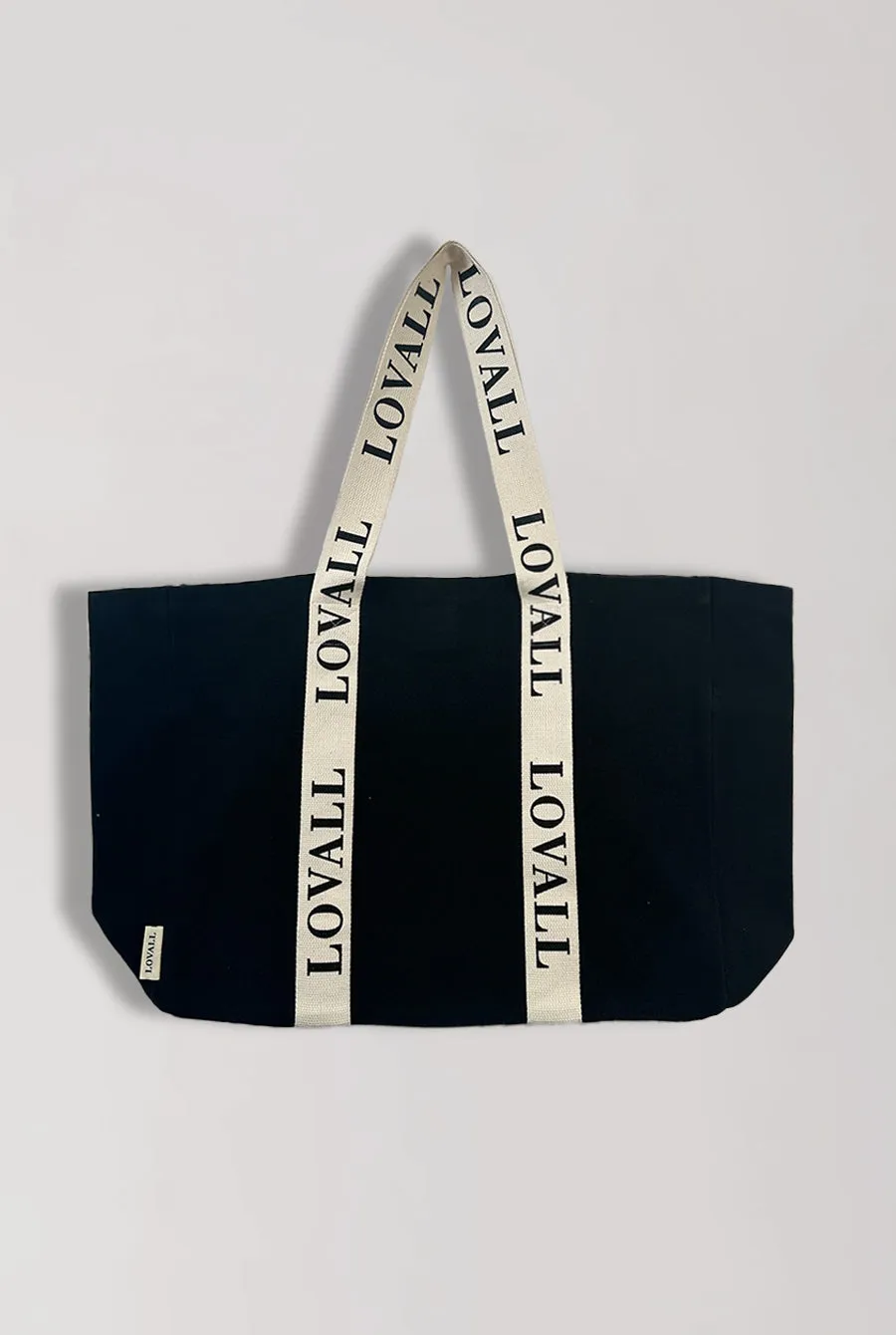 Lovall Recycled Tote Bag - Black/Ecru sold by LOVALL product image thumbnail 2