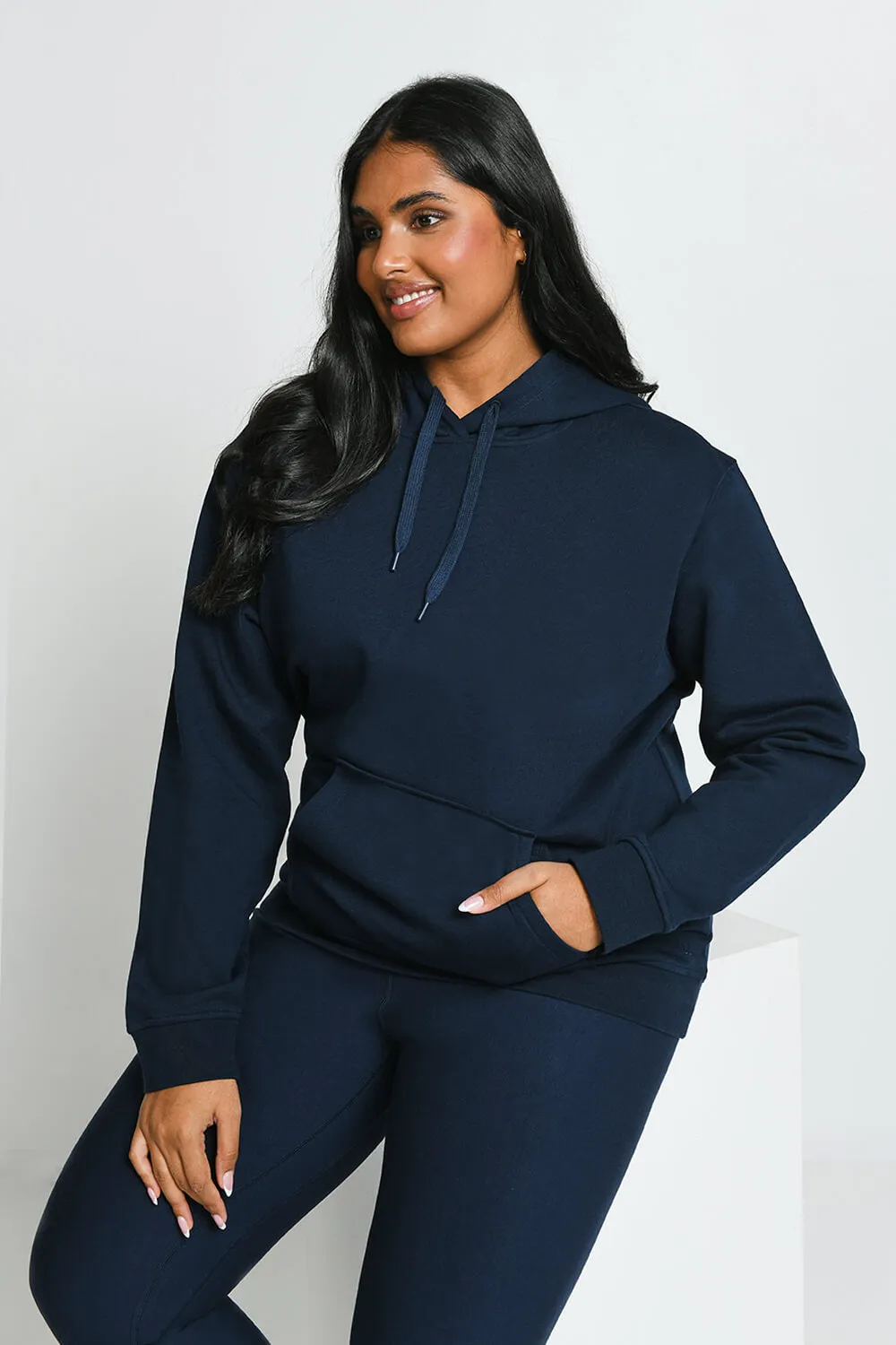 Curve Everyday Pullover Hoodie - Navy Blue sold by LOVALL product image thumbnail 5