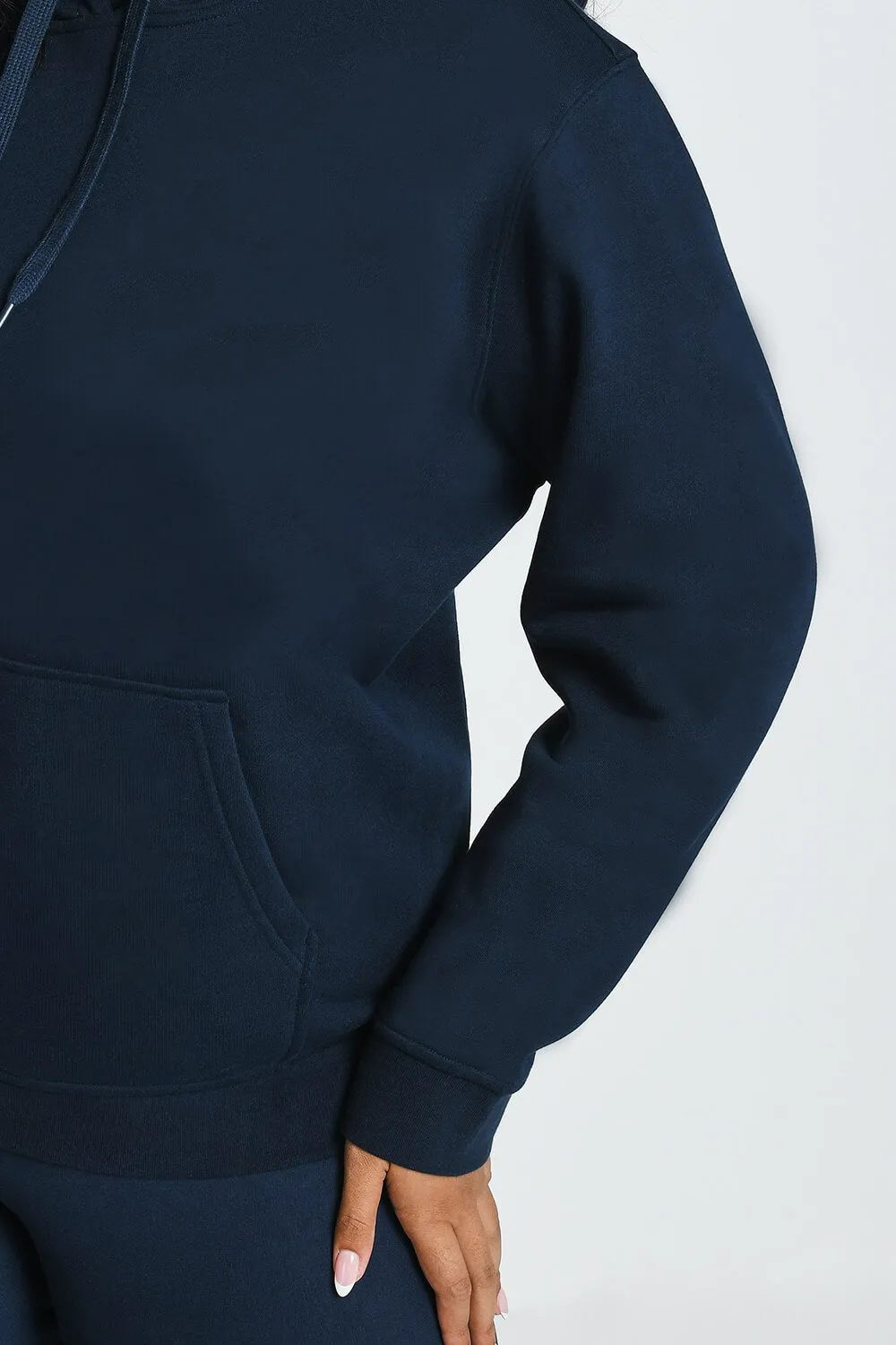 Curve Everyday Pullover Hoodie - Navy Blue sold by LOVALL product image thumbnail 4