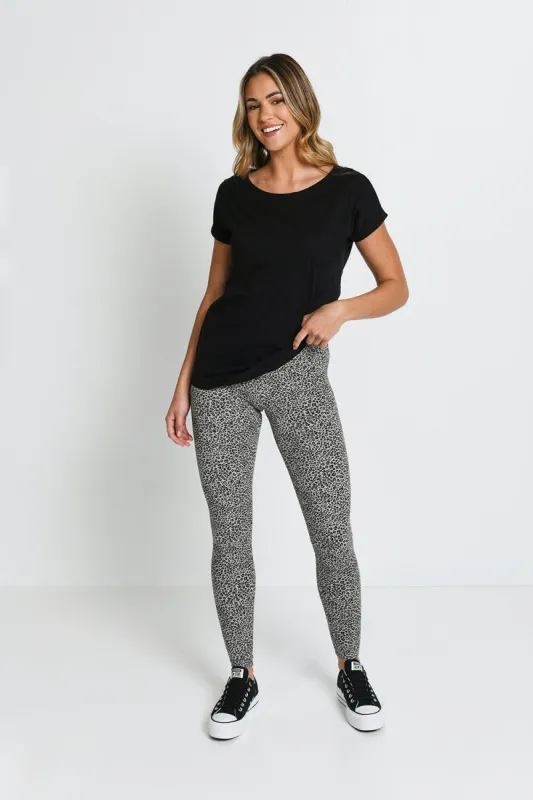 Everyday High Waisted Leggings - Leopard Print sold by LOVALL