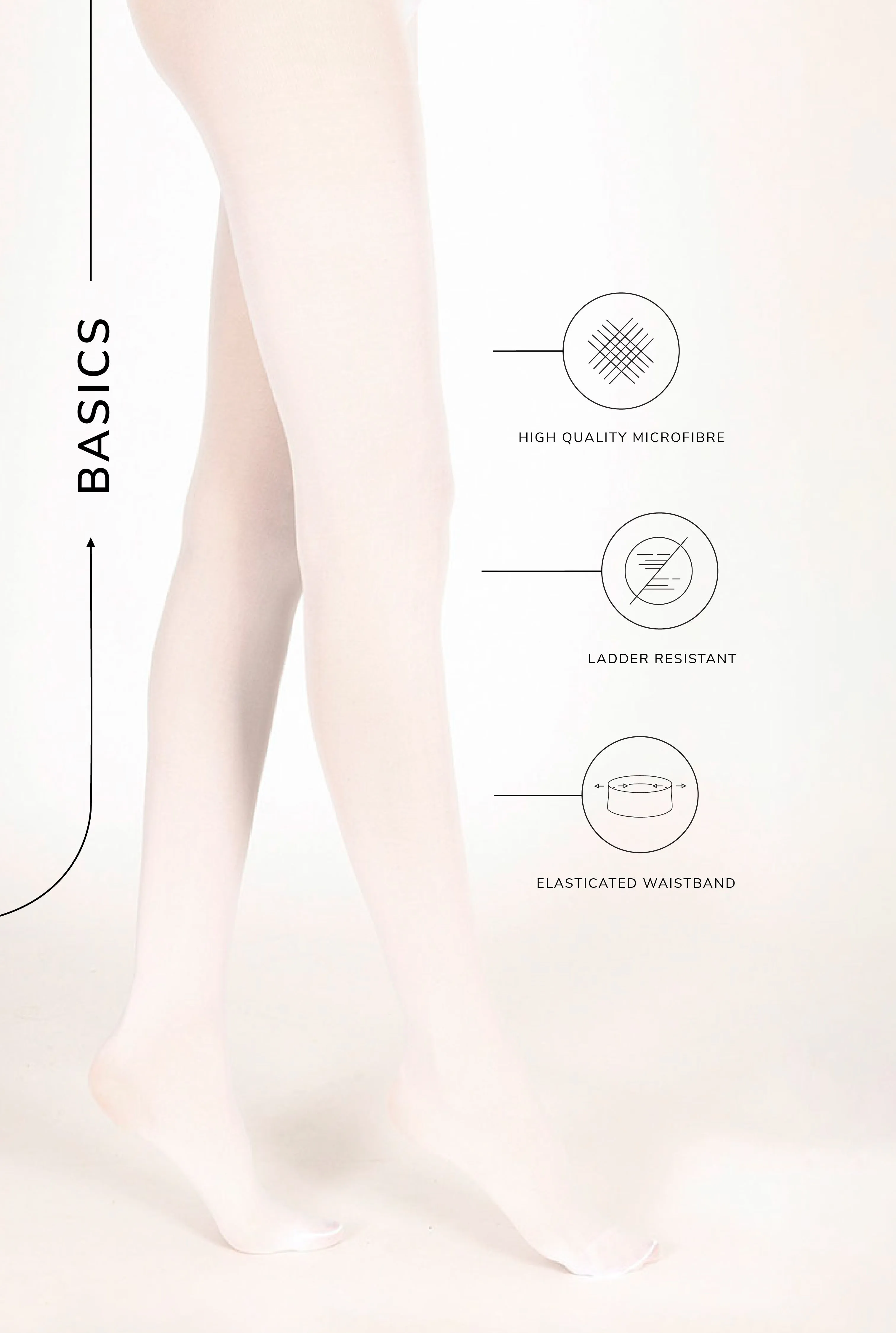 40 Denier Tights - White sold by LOVALL product image thumbnail 3