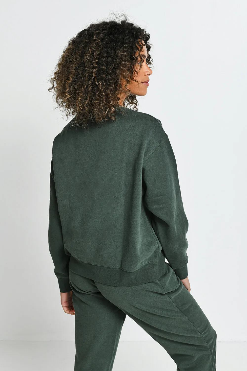 Everyday Comfy Sweatshirt - Forest Green sold by LOVALL product image thumbnail 5