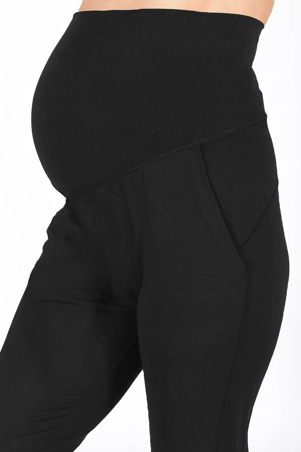 Maternity Recharge Joggers - Midnight Black sold by LOVALL product image thumbnail 4