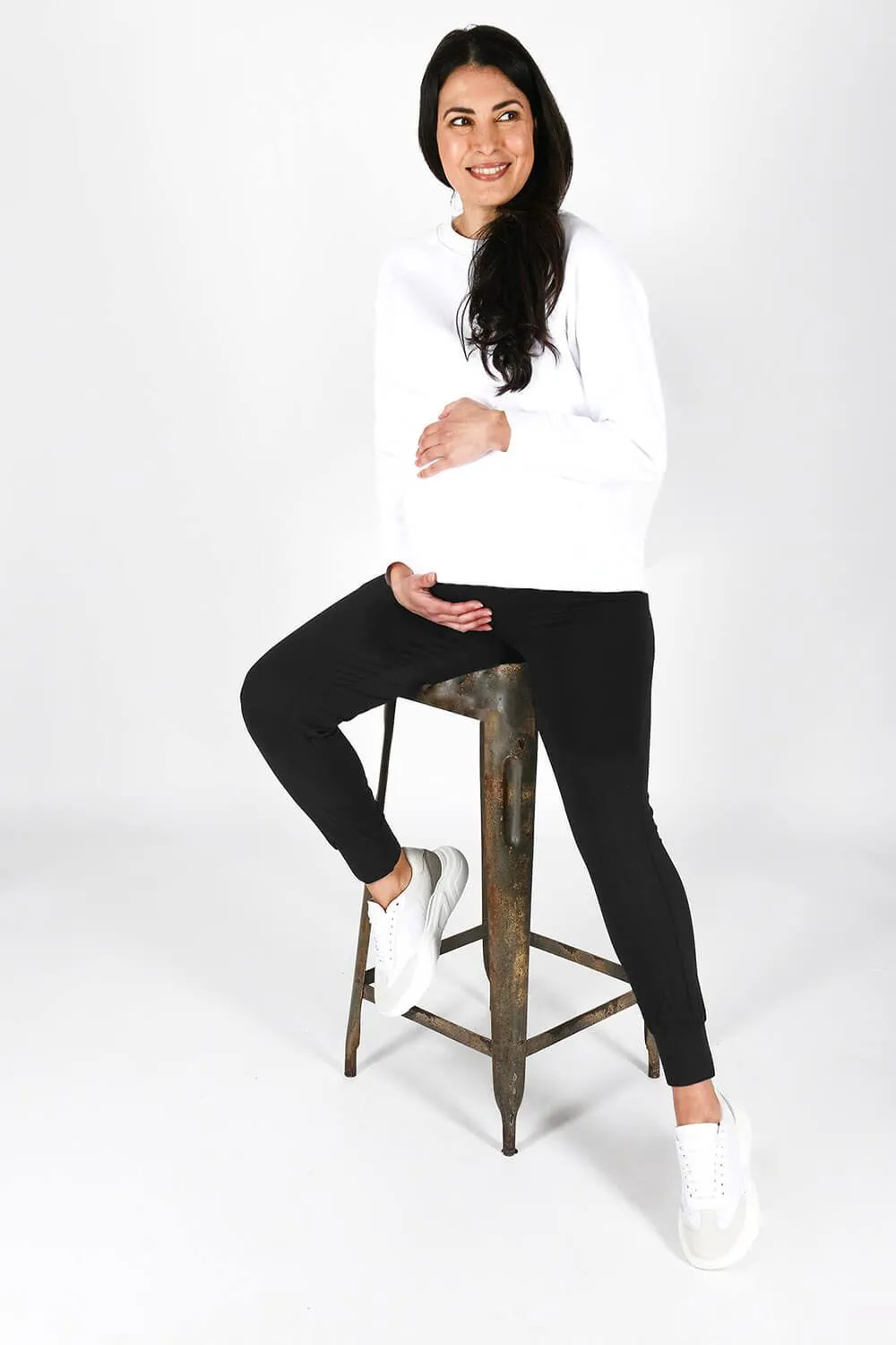 Maternity Recharge Joggers - Midnight Black sold by LOVALL product image thumbnail 5