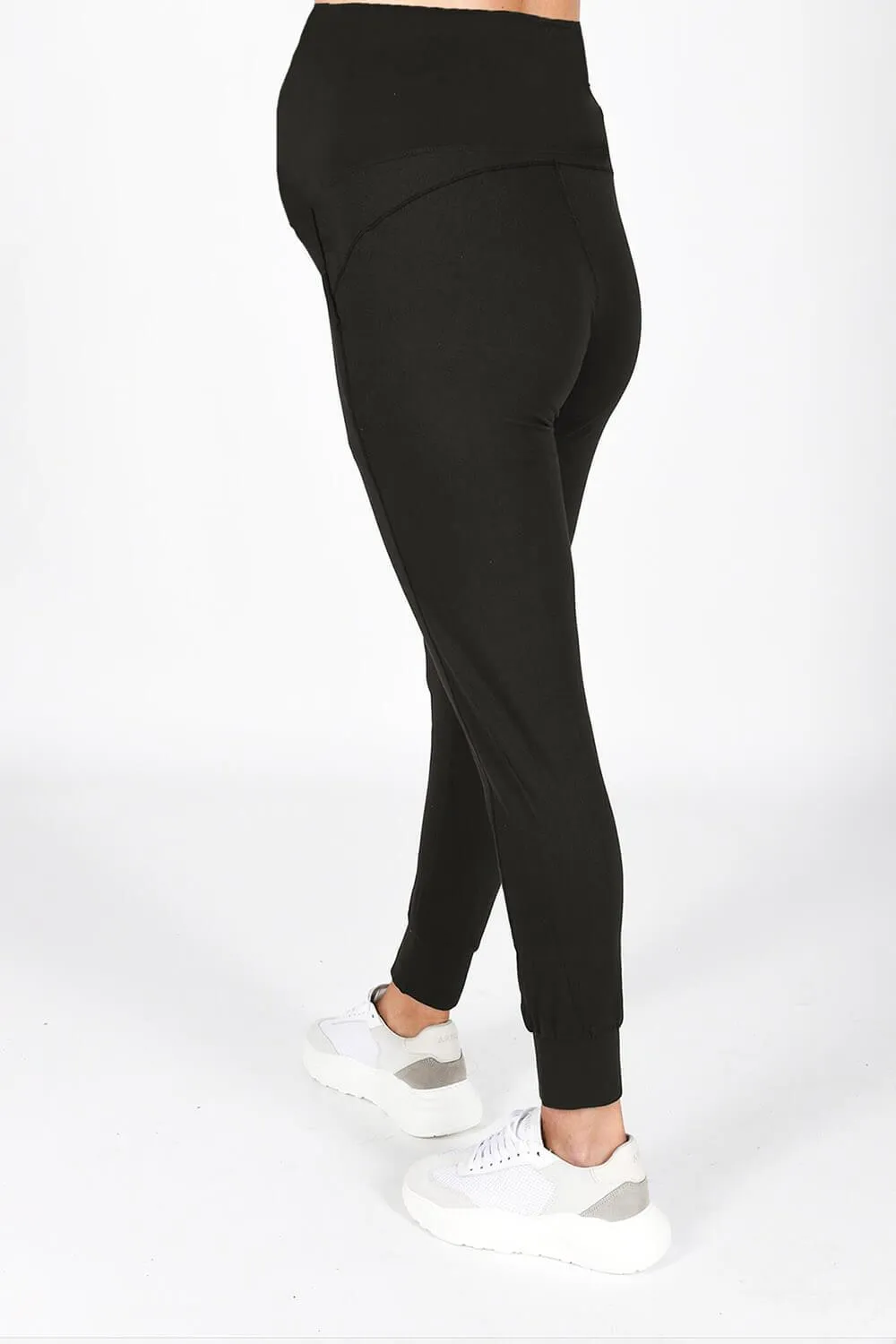Maternity Recharge Joggers - Midnight Black sold by LOVALL product image thumbnail 3