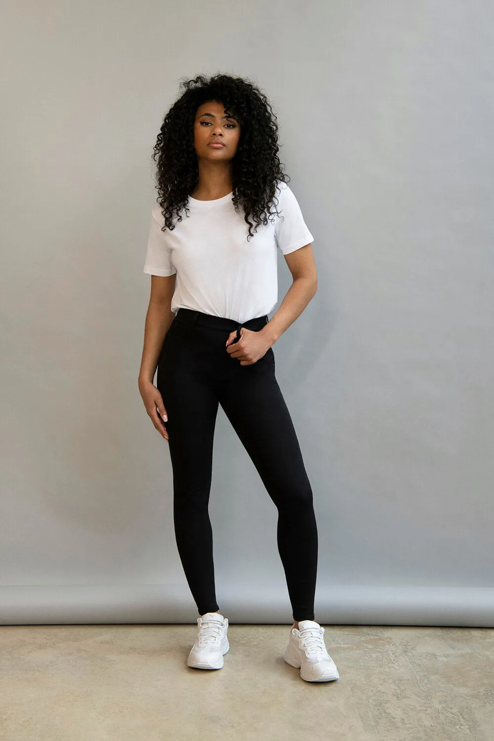 Ultimate Ankle Grazer Jeggings - Black sold by LOVALL product image thumbnail 3