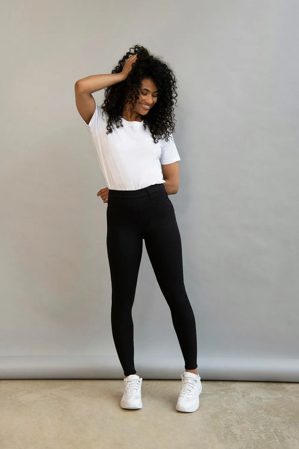 Ultimate Ankle Grazer Jeggings - Black sold by LOVALL product image thumbnail 5