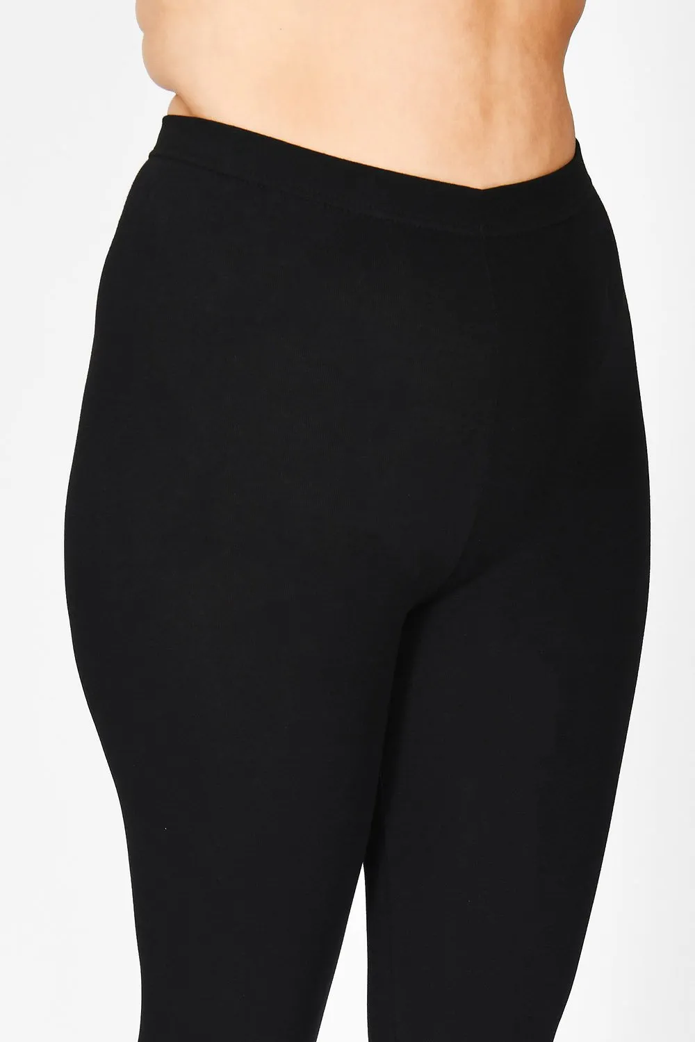 Curve Everyday Cropped Leggings - Black sold by LOVALL product image thumbnail 4