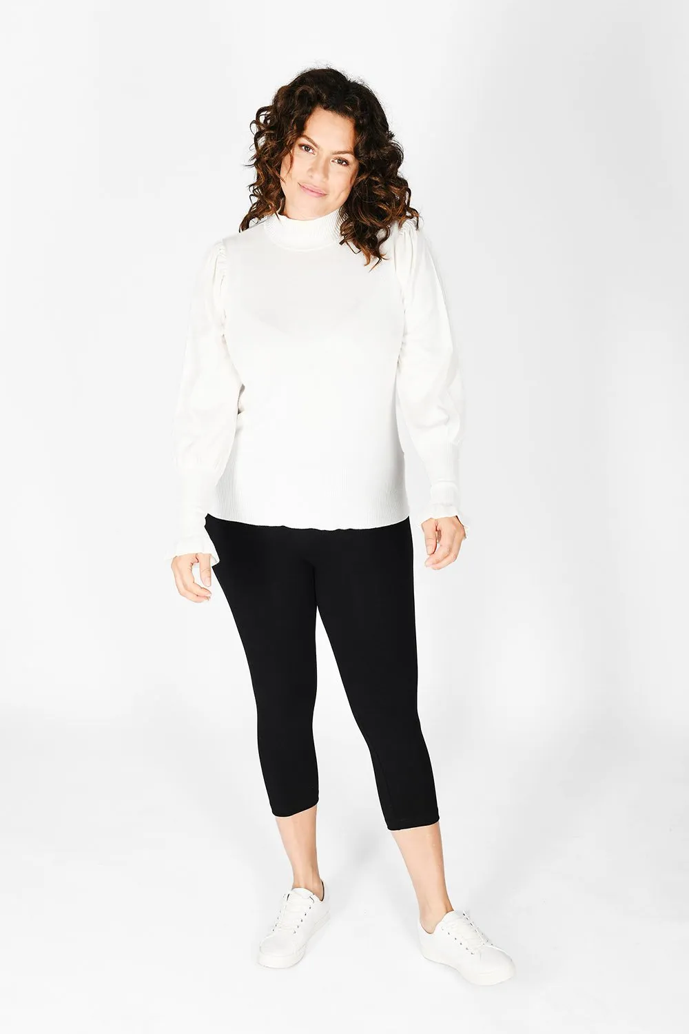 Curve Everyday Cropped Leggings - Black sold by LOVALL