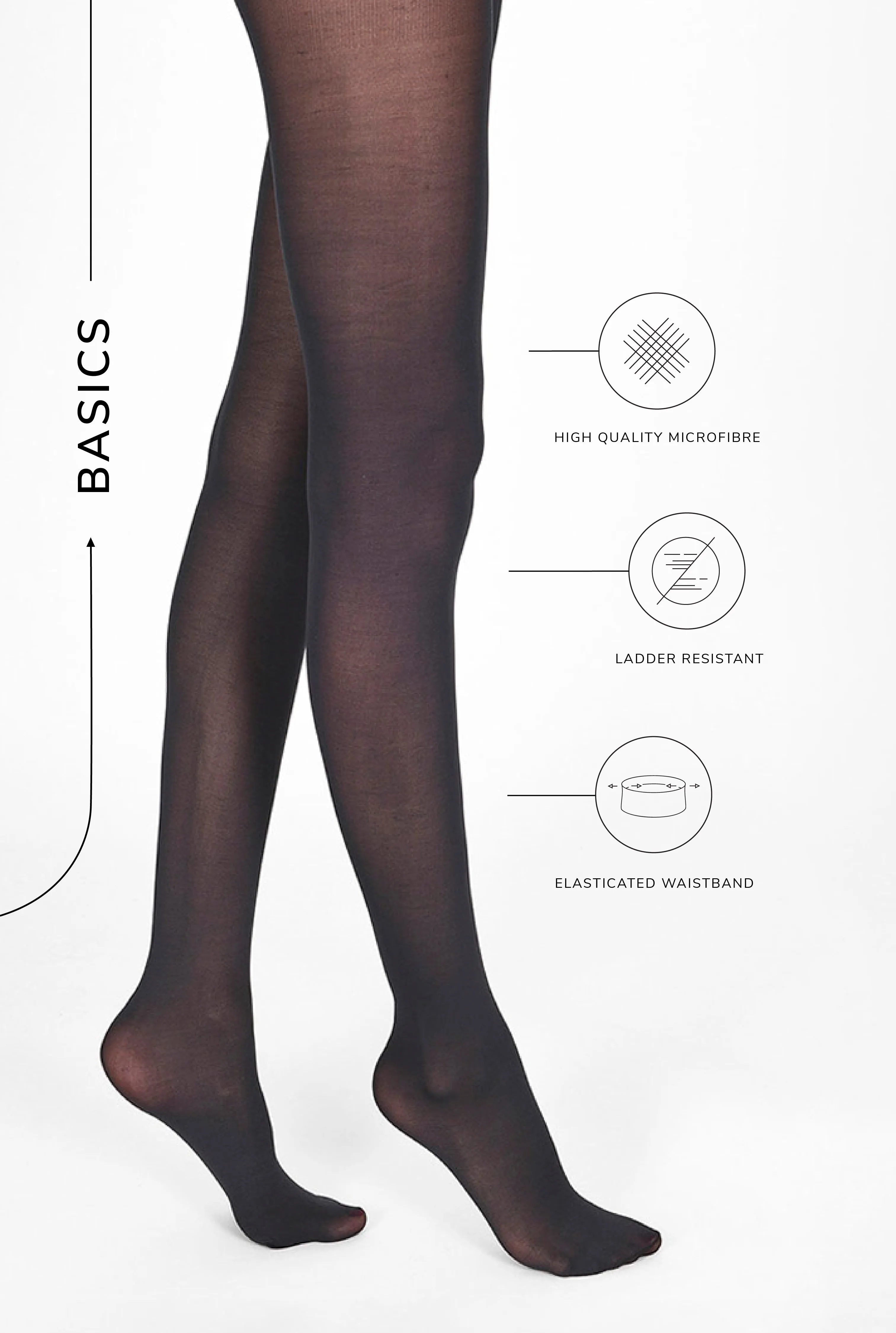40 Denier Tights - Deep Navy sold by LOVALL product image thumbnail 3