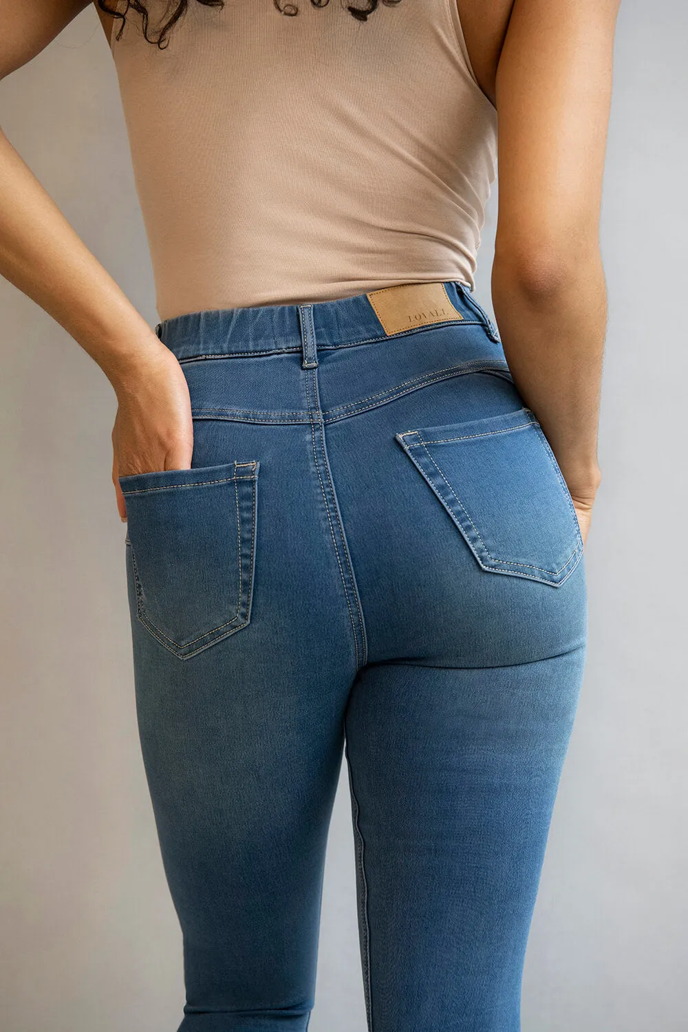 Ultimate Jeggings - Mid Blue sold by LOVALL product image thumbnail 5