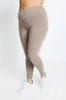 Curve Everyday High Waisted Leggings - Oatmeal Beige sold by LOVALL
