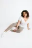 Curve Everyday High Waisted Leggings - Oatmeal Beige sold by LOVALL