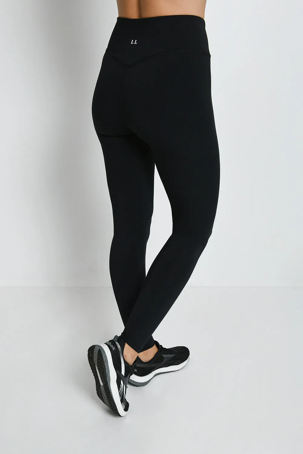 Focus High Waisted Sports Leggings - Midnight Black sold by LOVALL product image thumbnail 3