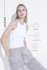 Cotton Rib Tank - White sold by LOVALL