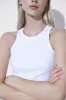 Cotton Rib Tank - White sold by LOVALL