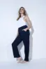 Everyday Linen Trousers - Navy sold by LOVALL
