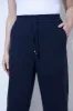 Everyday Linen Trousers - Navy sold by LOVALL