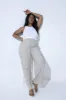 Curve Linen Trousers - Stone sold by LOVALL