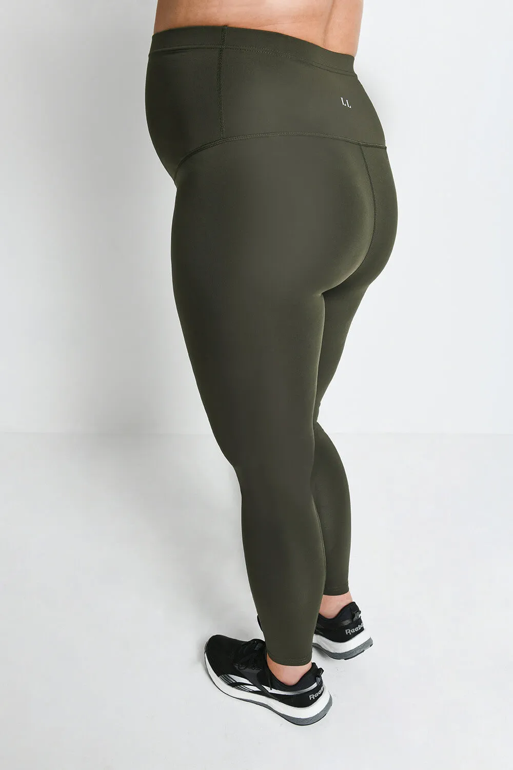Maternity Focus Sports Leggings - Olive Green sold by LOVALL product image thumbnail 4