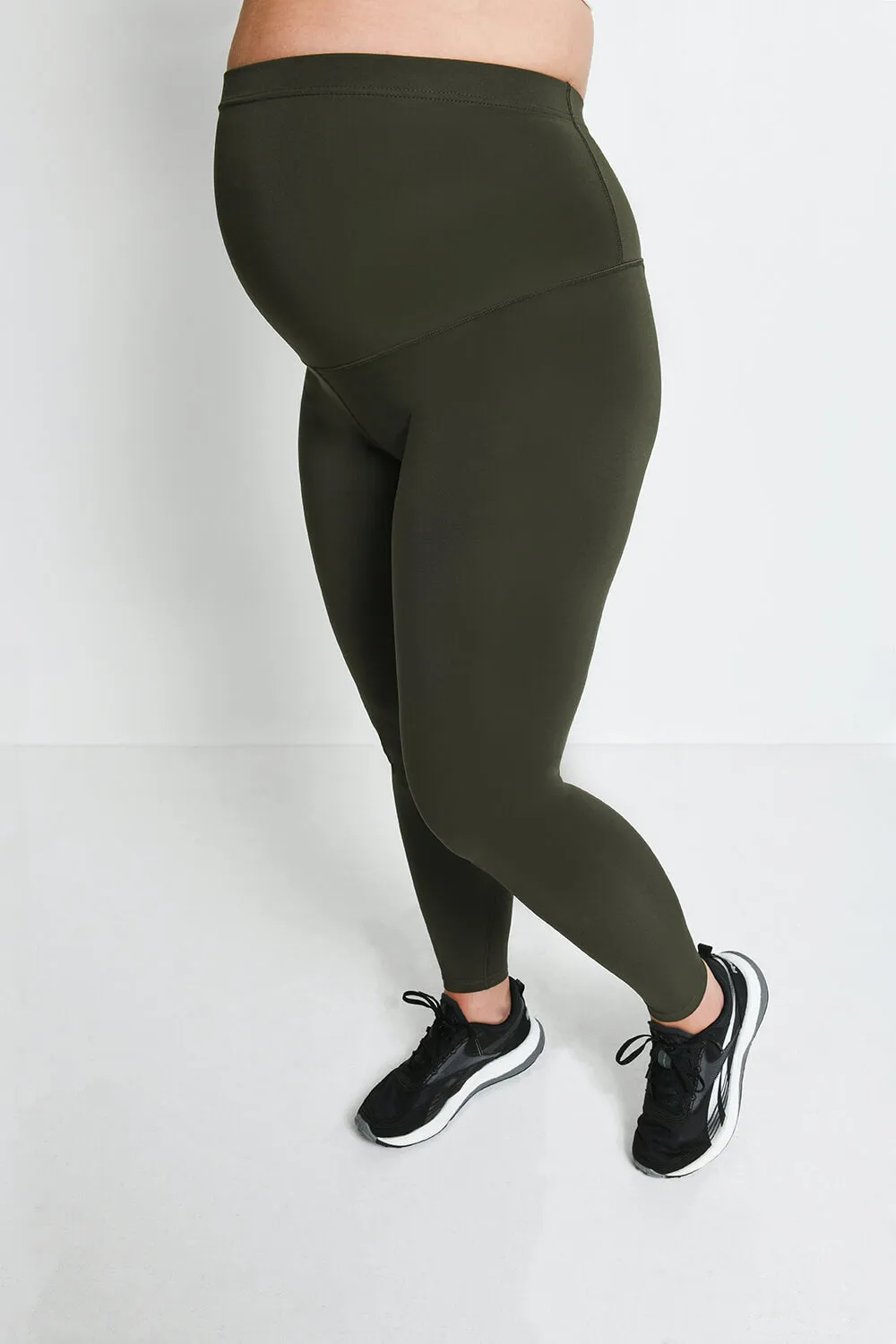 Maternity Focus Sports Leggings - Olive Green sold by LOVALL product image thumbnail 2