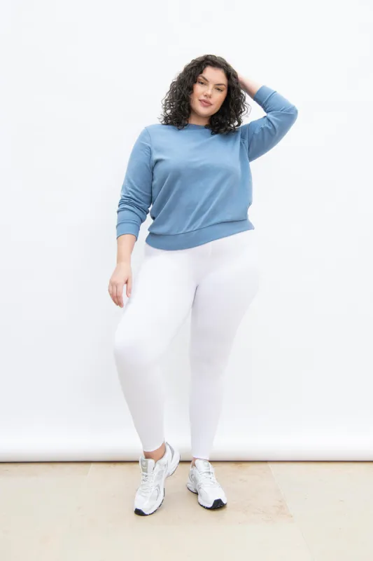 Curve Everyday High Waisted Leggings - White sold by LOVALL