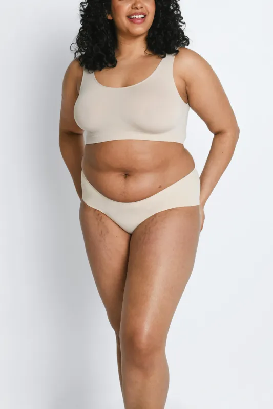 Curve Seamless Midi Knickers 3 Pack - Beige sold by LOVALL
