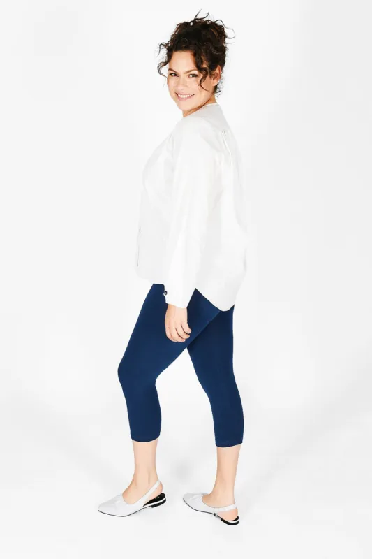 Curve Everyday Cropped Leggings - Navy Blue sold by LOVALL