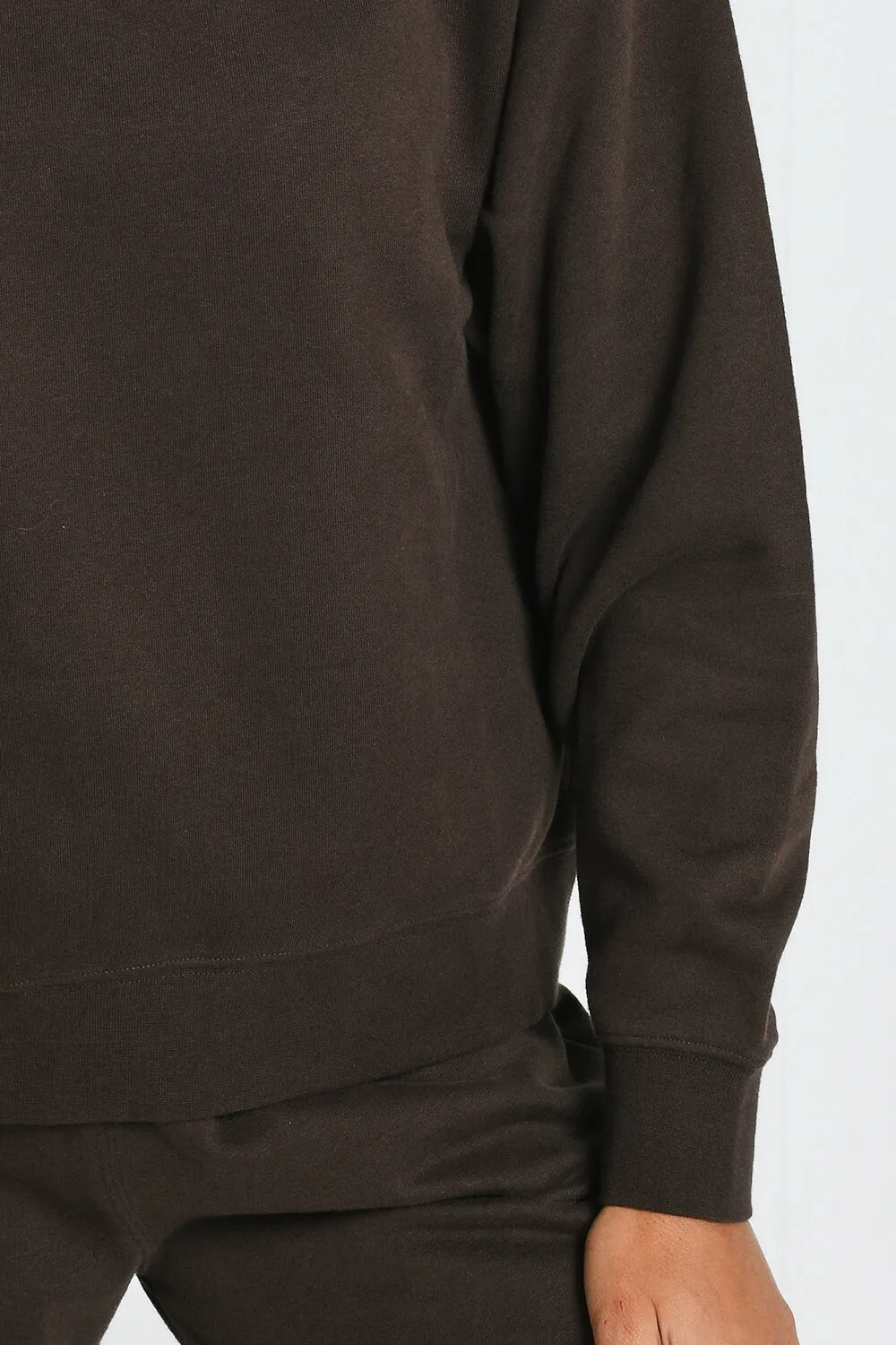 Everyday Comfy Sweatshirt - Espresso Brown sold by LOVALL product image thumbnail 5