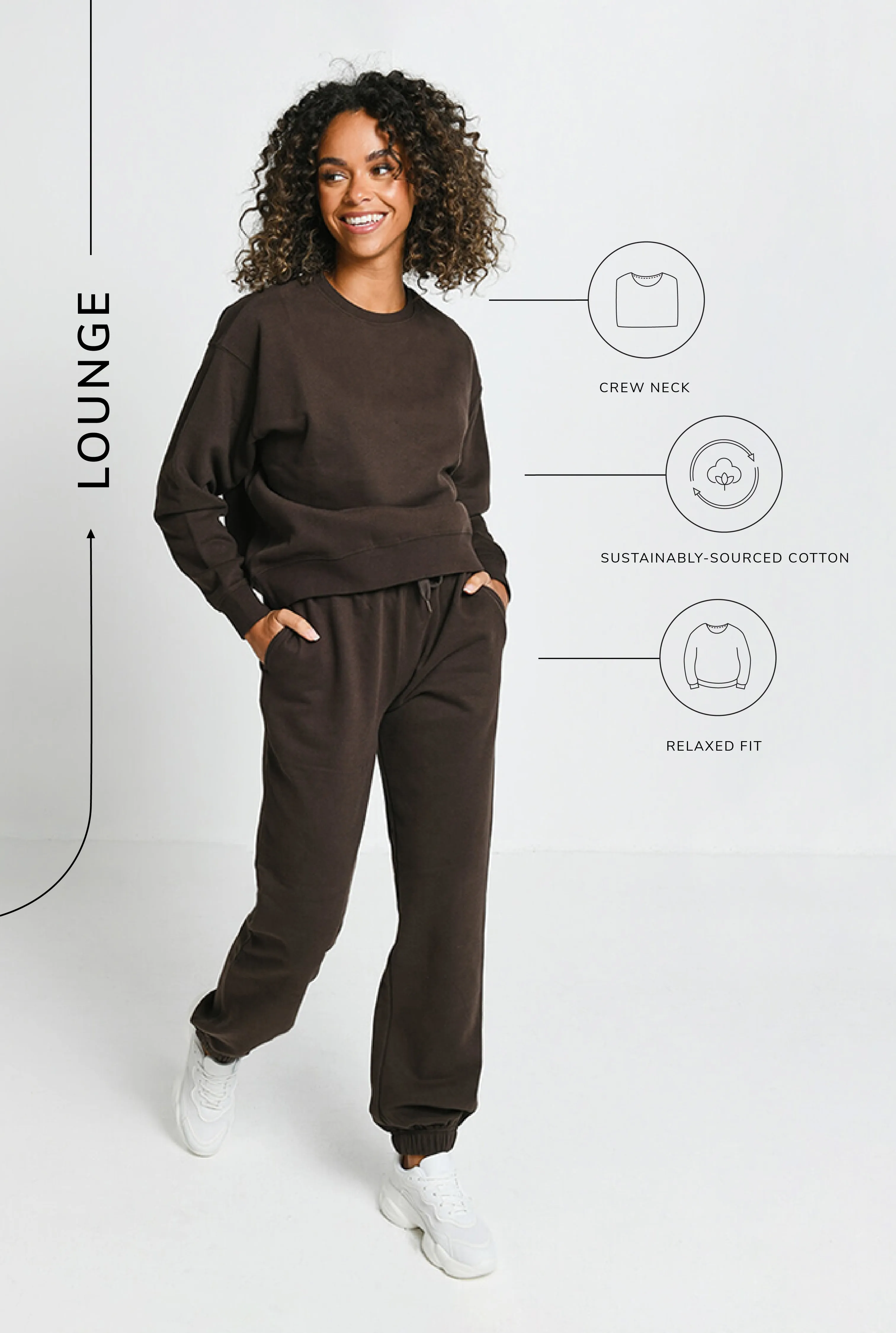 Everyday Comfy Sweatshirt - Espresso Brown sold by LOVALL product image thumbnail 3