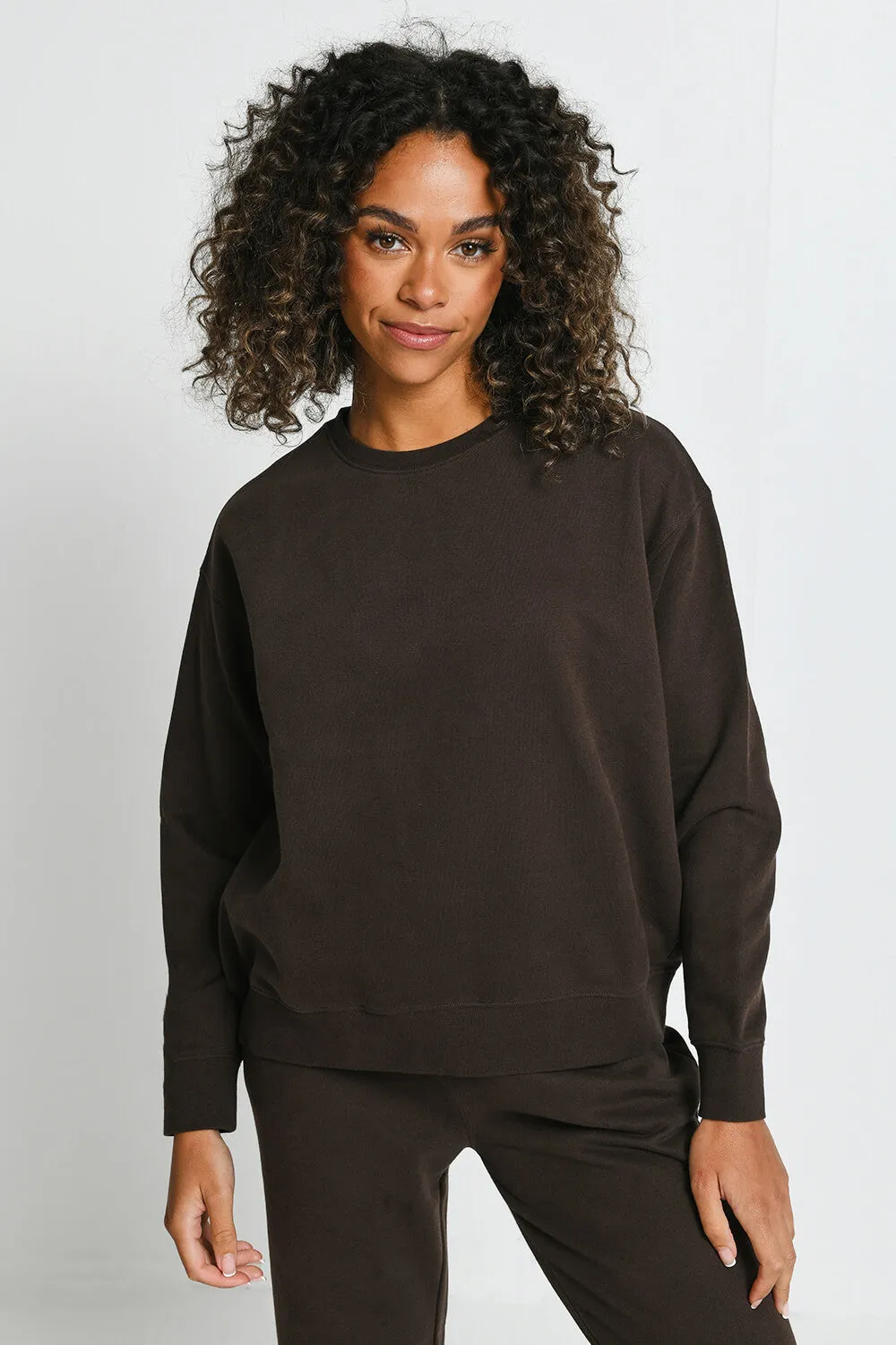 Everyday Comfy Sweatshirt - Espresso Brown sold by LOVALL product image thumbnail 4