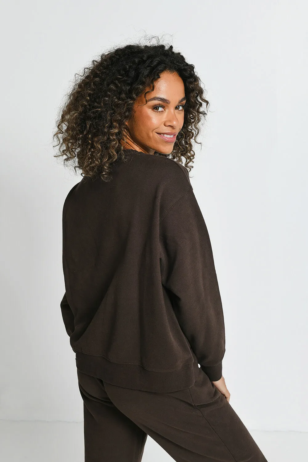 Everyday Comfy Sweatshirt - Espresso Brown sold by LOVALL product image thumbnail 2