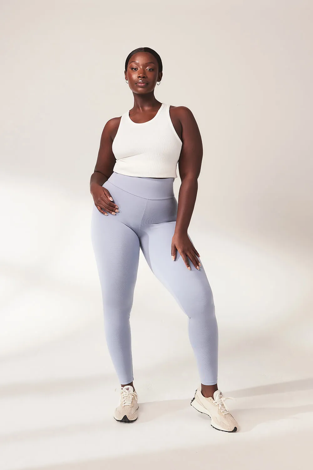 Lightweight Everyday High Waisted Leggings - Powder Blue sold by LOVALL