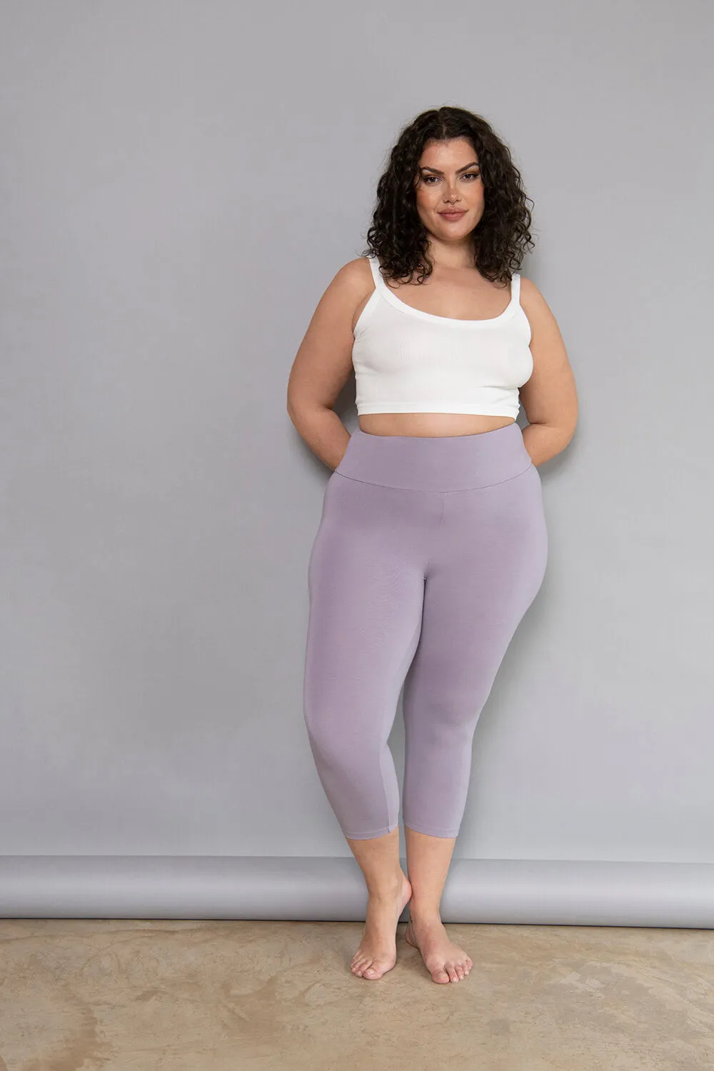 Capri Lightweight Leggings - Mauve sold by LOVALL