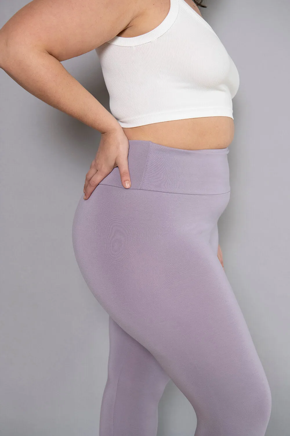 Capri Lightweight Leggings - Mauve sold by LOVALL product image thumbnail 3