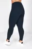 Curve Revitalise High Waisted Leggings - Navy Blue sold by LOVALL
