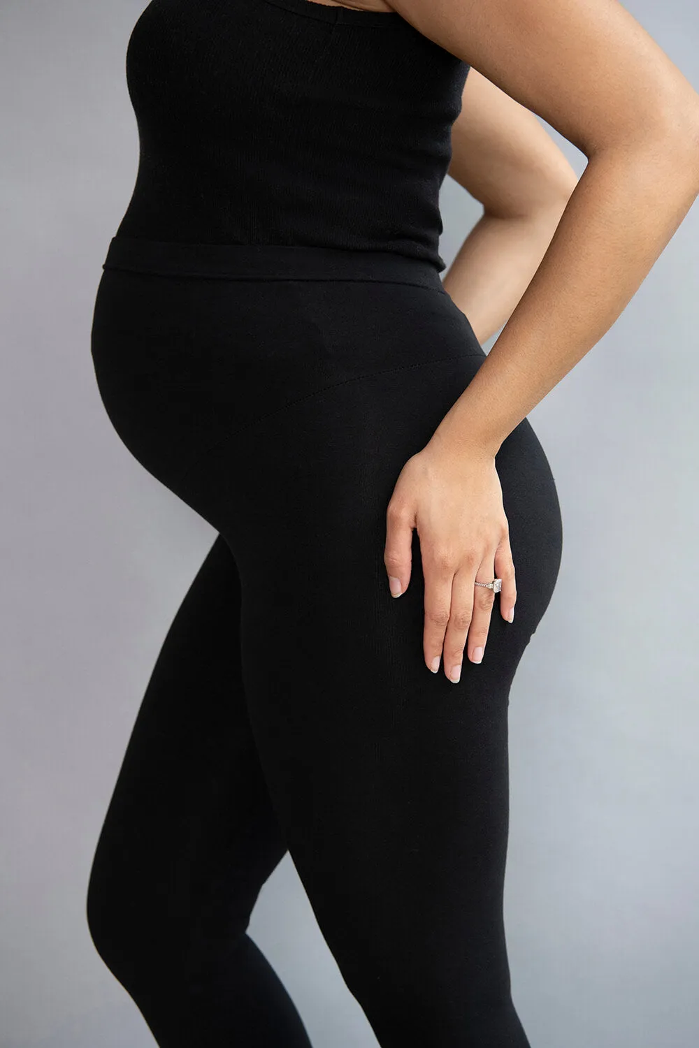 Maternity Everyday Leggings - Black sold by LOVALL product image thumbnail 4